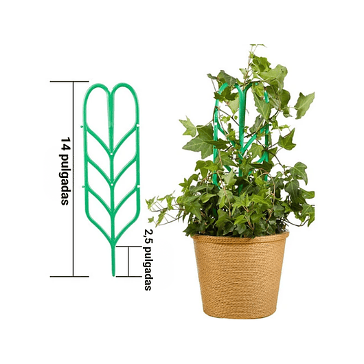 Soporte Plantas Trepadoras x2 Piezas Plástico Tipo Enrejado 2