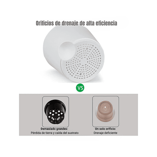 Juego Macetas Plástica Sistema Autoriego x5 piezas Tamaño Escala 4