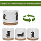 Juego Macetas x3 Unidades Cerámica Premium más plato Diseño Perros - Miniatura 3