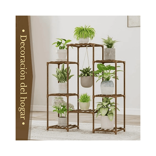 Soporte Estante de Plantas en Macetas en Madera 2