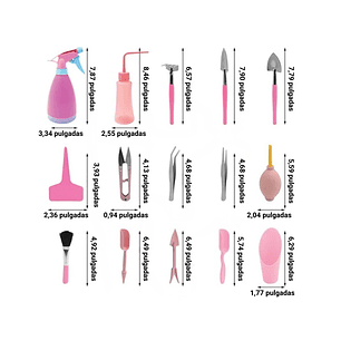 Kit Herramientas de Plantas Cactus Suculenta y Bonsai