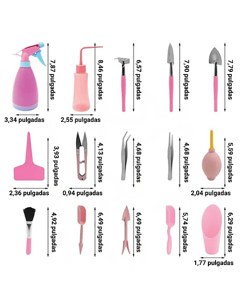 Kit Herramientas de Plantas Cactus Suculenta y Bonsai