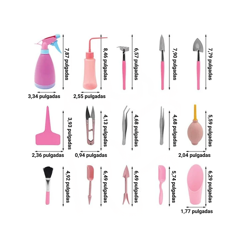 Kit Herramientas de Plantas Cactus Suculenta y Bonsai 2