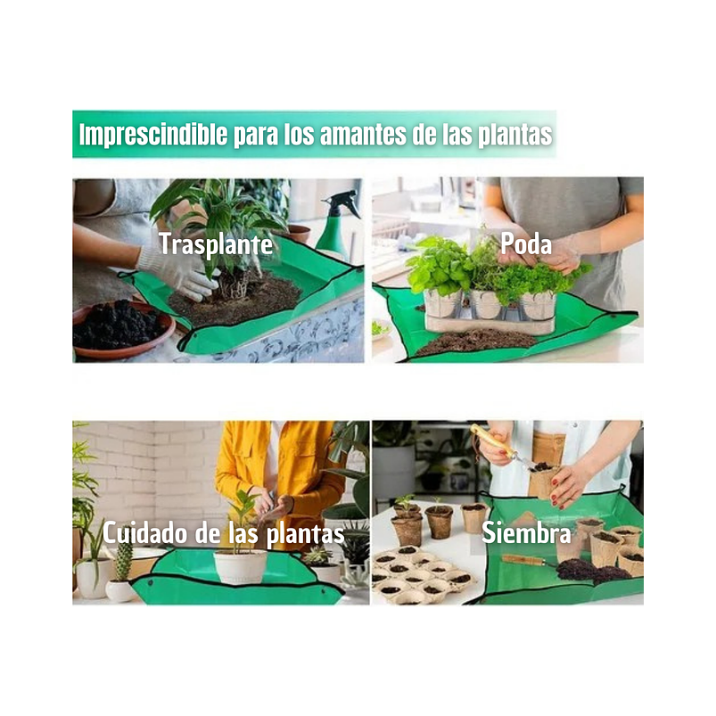 Alfombra Tapete Jardinería Trasplante De Plantas 1mt X 1mt 6