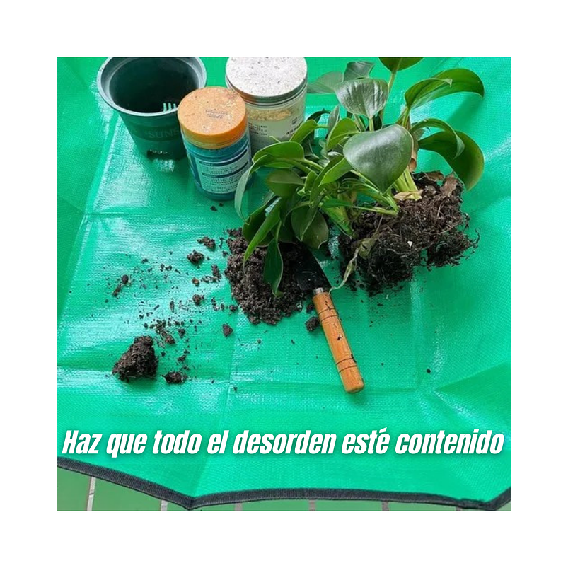 Alfombra Tapete Jardinería Trasplante De Plantas 50cm X 50cm 5