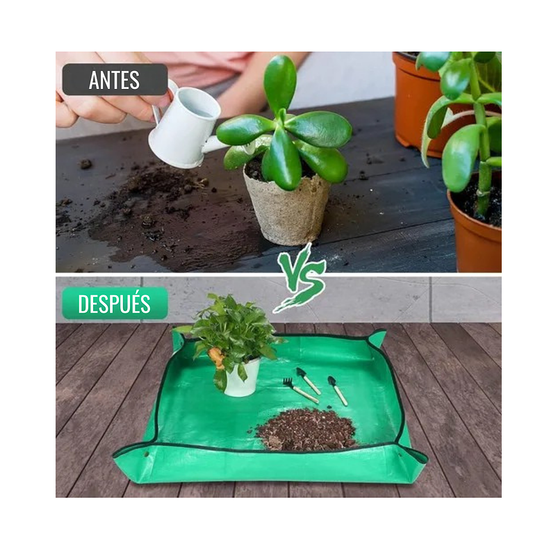 Alfombra Tapete Jardinería Trasplante De Plantas 50cm X 50cm 7