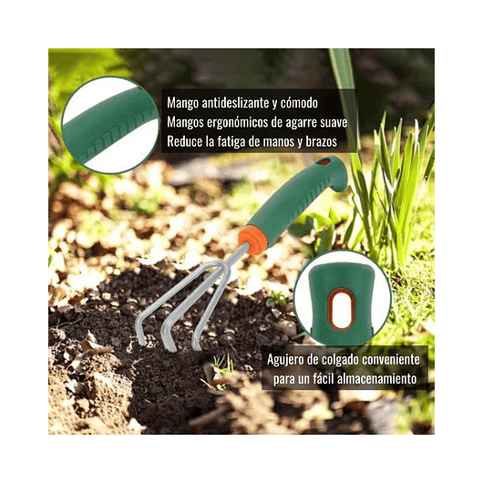 Kit Herramientas Jardín Plantas + Cactus Y Suculentas 4