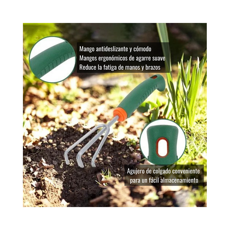 Kit Herramientas Jardín Plantas + Cactus Y Suculentas 4