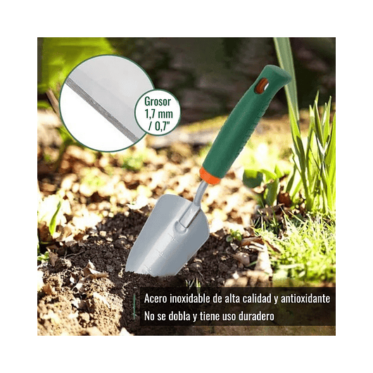 Kit Herramientas Jardín Plantas + Cactus Y Suculentas 5