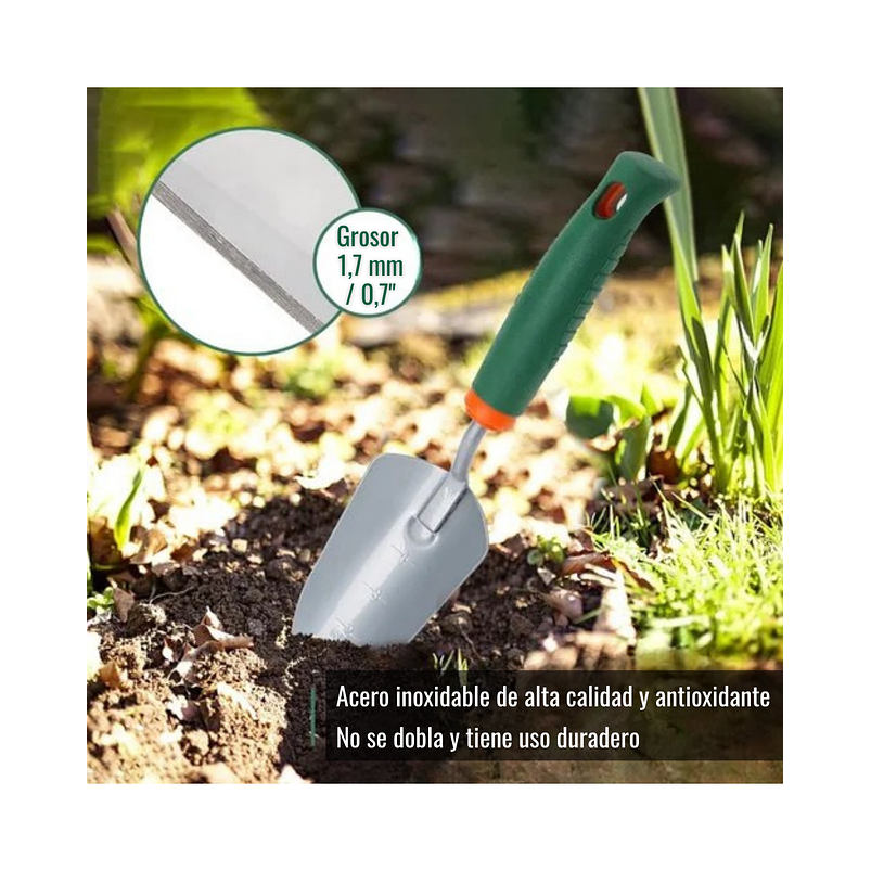 Kit Herramientas Jardín Plantas + Cactus Y Suculentas 5