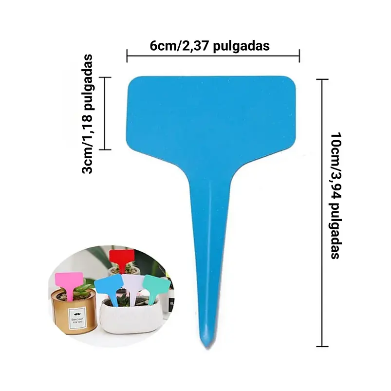 Etiqueta De Plantas Plástica Marcar Siembra X100unid Colores 2