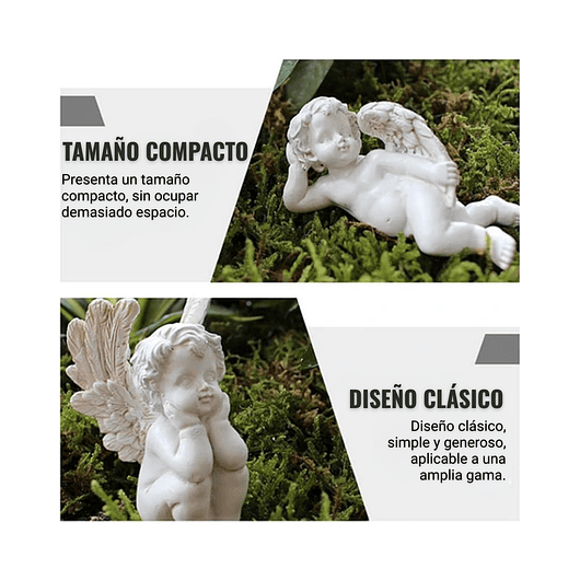Angeles Decorativo En Cerámica Terrarios Jardín Pin X5 Unid 7