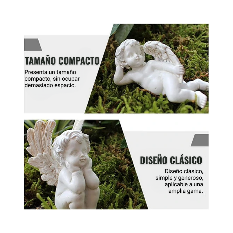 Angeles Decorativo En Cerámica Terrarios Jardín Pin X5 Unid 7