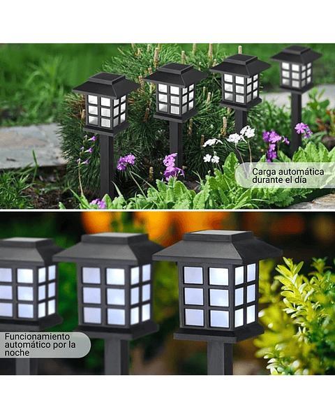 Lamparas de Luz Led Jardín x2
