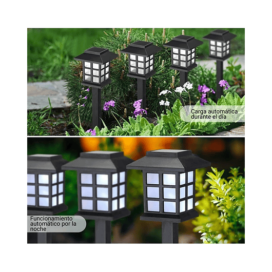 Lamparas de Luz Led Jardín x2 2