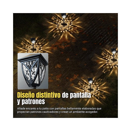 Lamparas de Luz Led Jardín x2 9