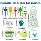 Kit Herramientas Jardinería Para Niños X10 Piezas más Bolso - Miniatura 3