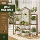 Soporte Para Plantas Estante Madera Natural 3 niveles - Miniatura 5