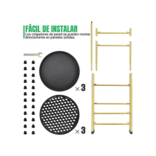 Soporte Macetas De Plantas Metálico Decorativo x6 Puestos 4