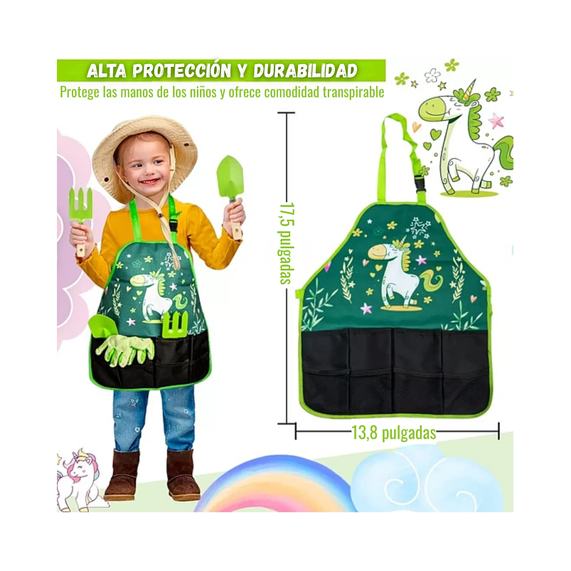 Kit Herramientas Jardín Plantas Para Niños X6 Piezas 3