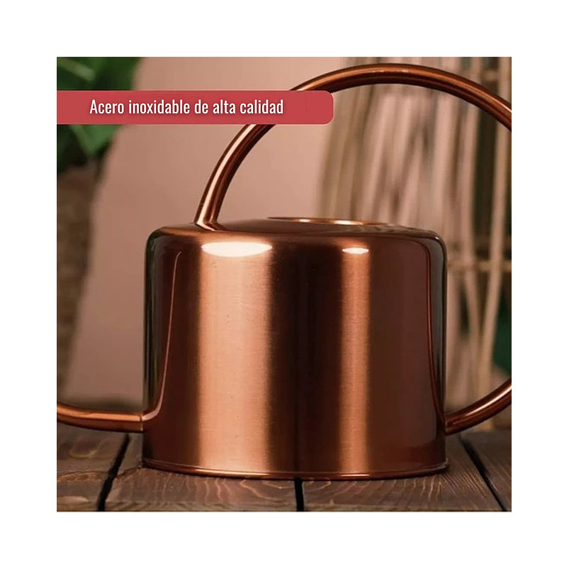 Regadera De Plantas Jardinería x 40 Onzas En Acero 6