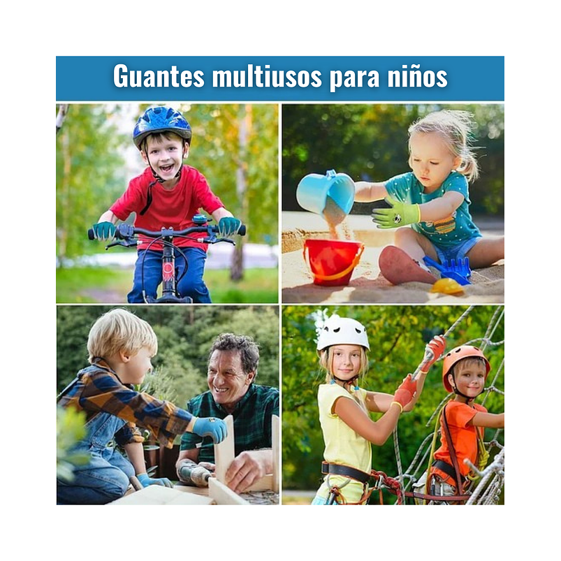 Guantes Jardinería X01 Par Para Niños Caucho Transpirable 15