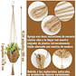 Maceta Colgante Soporte De Plantas 100% Fique Natural - Miniatura 8