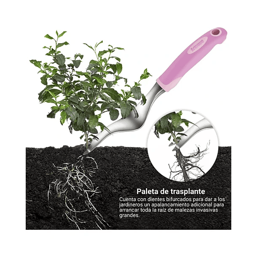 Kit Herramientas Jardinería En Aluminio x8 Piezas más Bolso 3