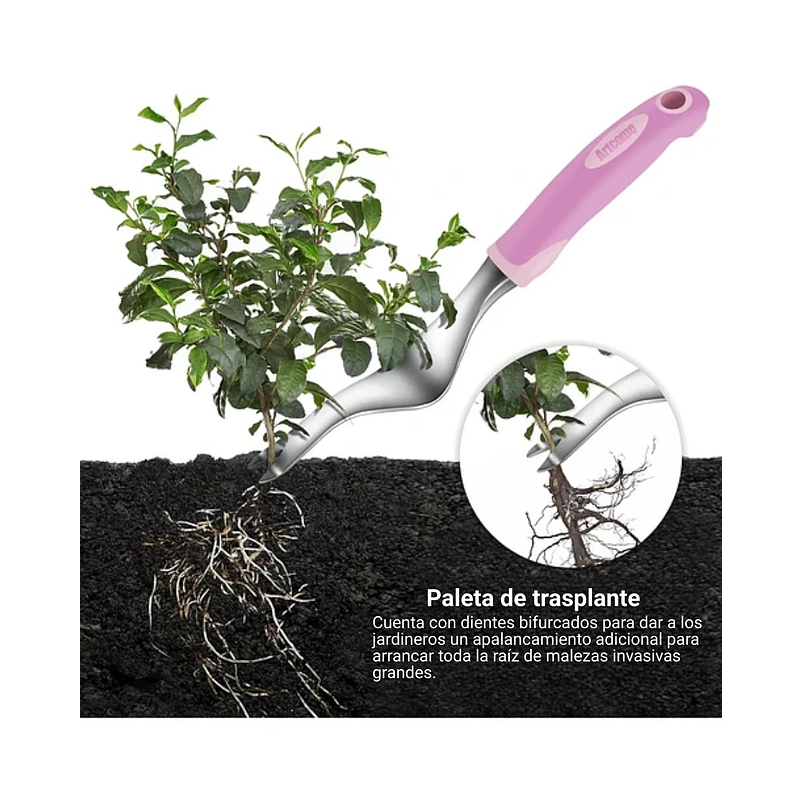 Kit Herramientas Jardinería En Aluminio x8 Piezas más Bolso 3