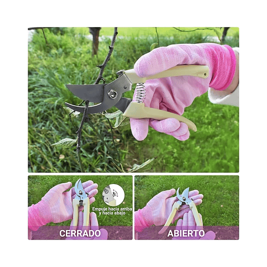 Kit Herramientas Jardinería En Aluminio x8 Piezas más Bolso 4