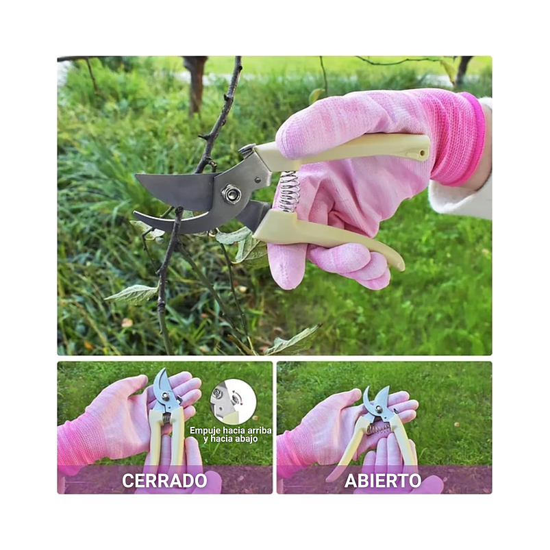 Kit Herramientas Jardinería En Aluminio x8 Piezas más Bolso 4