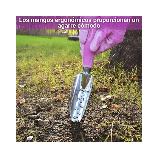 Kit Herramientas Jardinería En Aluminio x8 Piezas más Bolso 5