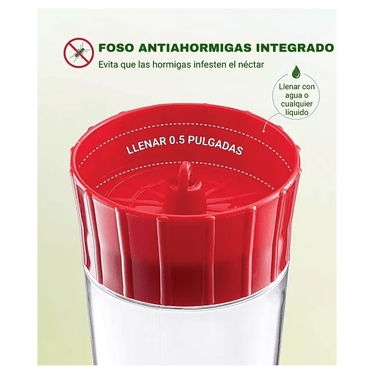 Bebedero Para Colibríes Aves Plastico De Colgar En Jardines 5