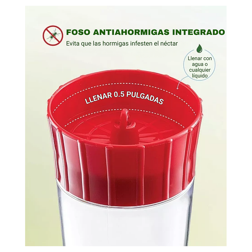 Bebedero Para Colibríes Aves Plastico De Colgar En Jardines 5