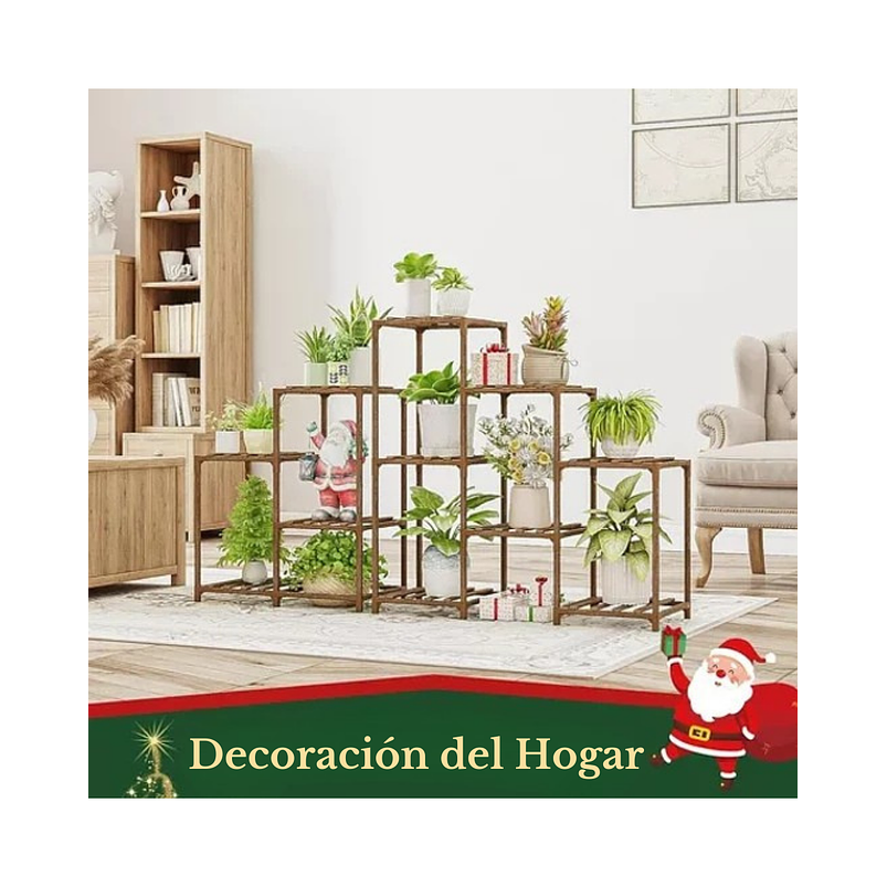 Soporte Estante Para Plantas En Maceta Madera Multiposición 2