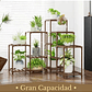 Soporte Estante Para Plantas En Maceta Madera Multiposición - Miniatura 3
