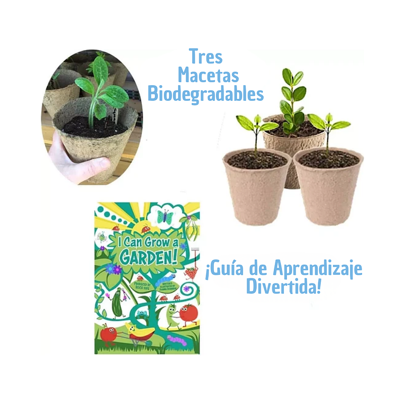 Kit Herramientas Jardinería Cultivo Plantas Para Niños 3