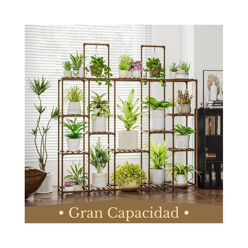 Soporte Decorativo De Plantas En Macetas En Madera Estante 3