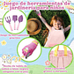 Kit Herramientas Jardín Plantas Niñas x5 Piezas más Bolso - Miniatura 6