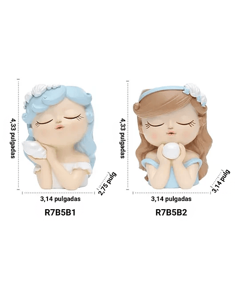 Macetas Decorativa Cerámica Plantas Suculenta Cactus x2 Unidades