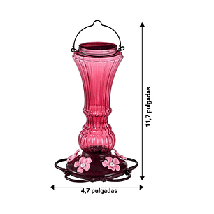Colibries Bebedero De Aves De Colgar Plastico x5 Flores
