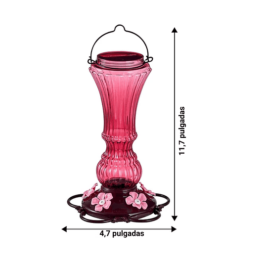 Colibries Bebedero De Aves De Colgar Plastico x5 Flores 2