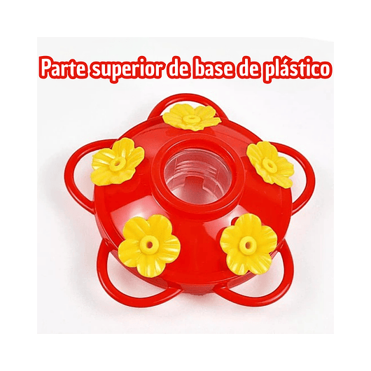 Colibries Bebedero Para Aves de Colgar Vidrio x5 Flores 4