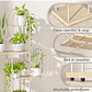 Soporte De Plantas En Maceta Estante Metalico X4 Espacios - Miniatura 3