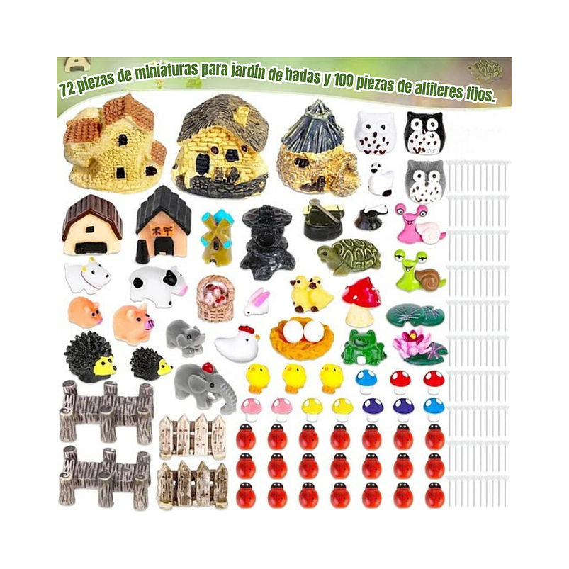 Mini Figuras Jardín De Hadas Terrarios Decoracion Peceras 2