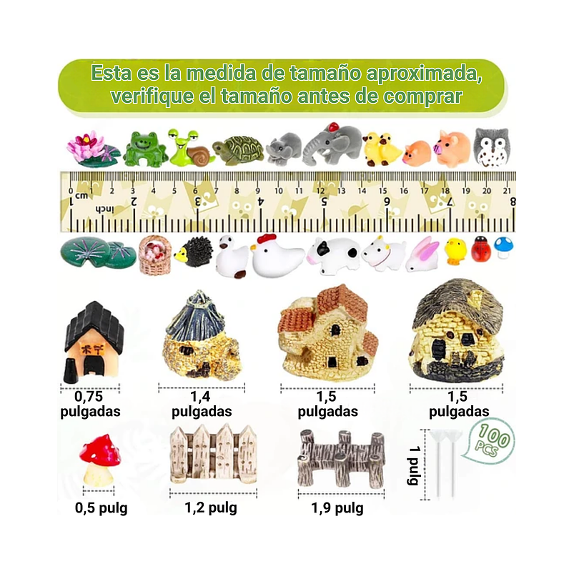 Mini Figuras Jardín De Hadas Terrarios Decoracion Peceras 4