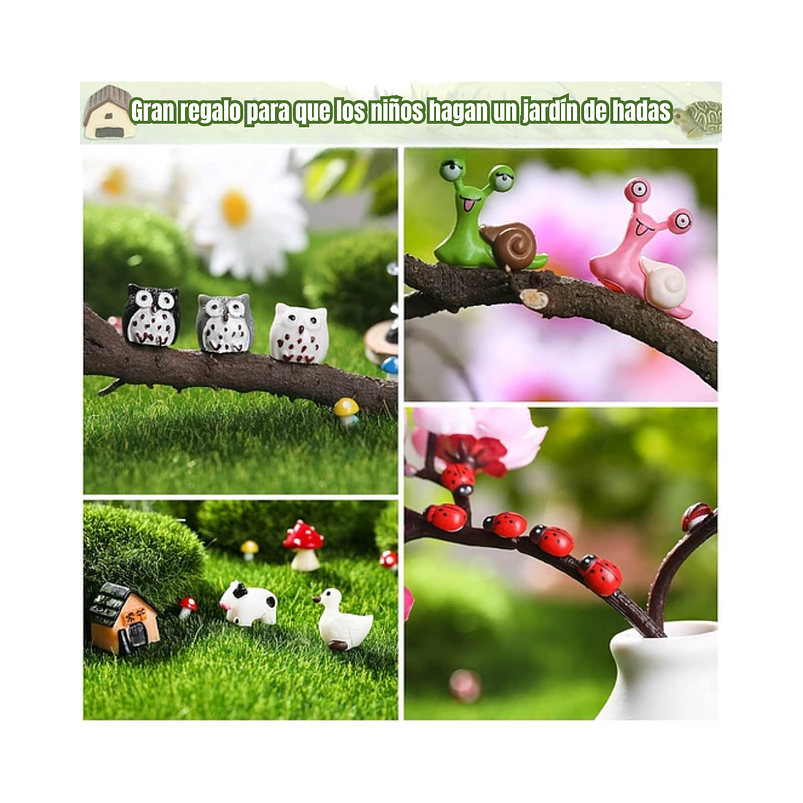 Mini Figuras Jardín De Hadas Terrarios Decoracion Peceras 7