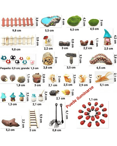 Mini Figuras Para Jardín De Hadas Terrarios Decoracion