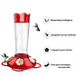 Bebedero Colibríes En Vidrio 5 Puertos De Alimentacion - Miniatura 2