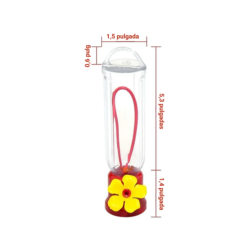 Bebedero Pequeño Aves Colibríes Plástico Colgante x4 Unidad 2